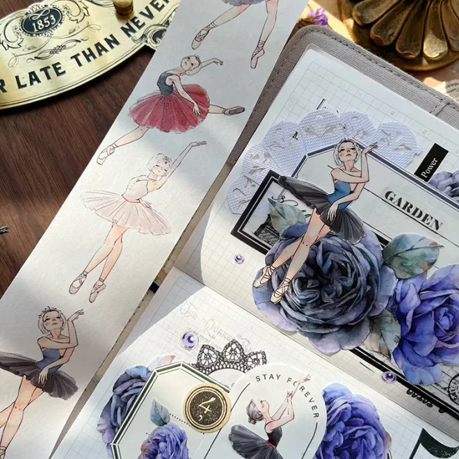 Colourful Ballet Girl PET tape