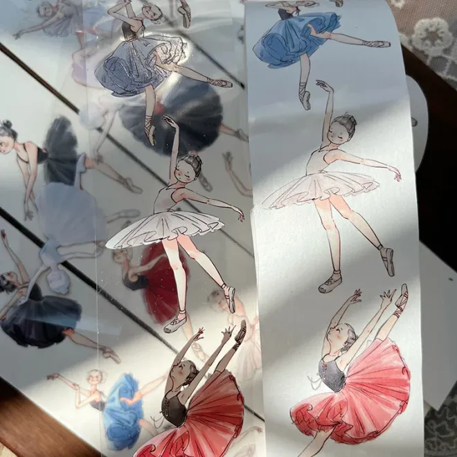 Colourful Ballet Girl PET tape