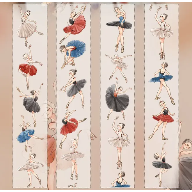 Colourful Ballet Girl PET tape