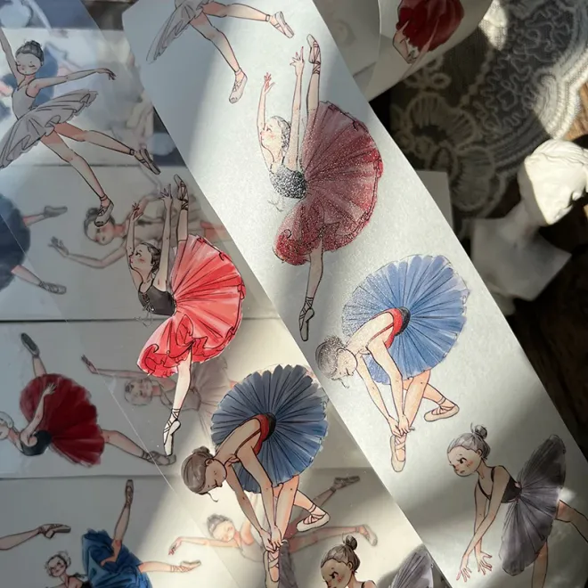 Colourful Ballet Girl PET tape