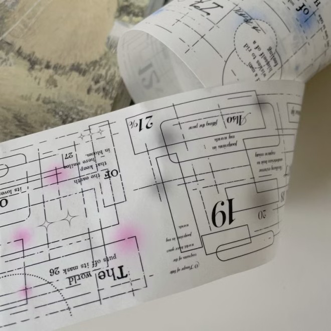 Colourful Spot background PET tape