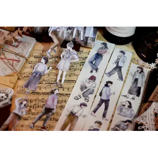 Leisure Coffee Girl PET tape