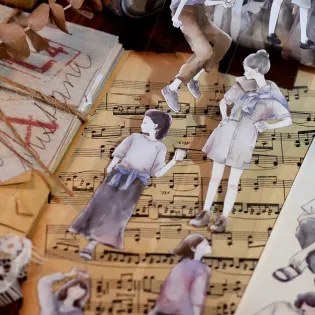 Leisure Coffee Girl PET tape