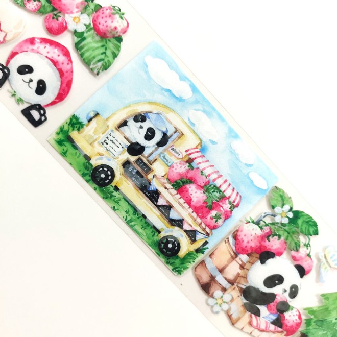 Panda & Strawberry Tape